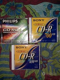 3 CD-R ed RW nuovi