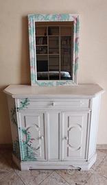 Mobile e specchiera  shabby chic/provenzale