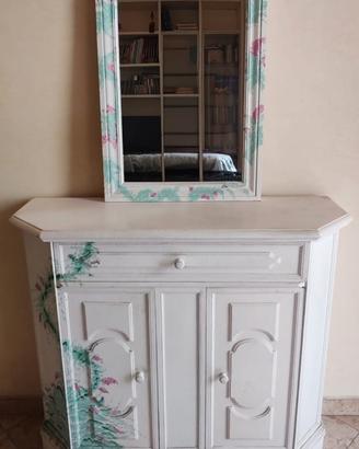 Mobile e specchiera  shabby chic/provenzale