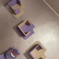 Set arredamento cameretta lilla legno - uomo/donna