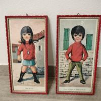 Coppia quadretti vintage