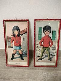 Coppia quadretti vintage