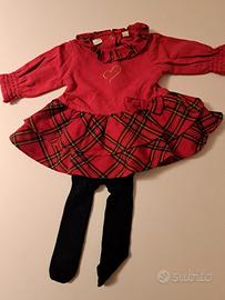 Vestitino rosso per le feste neonata marca i do