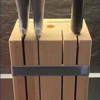 Ceppo portacoltelli Ikea + 3 coltelli