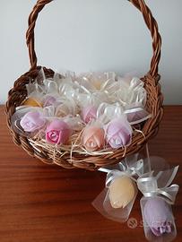 bomboniera segnaposto candela Tulipano