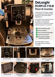 Macchina caffe automatica - De Longhi  (ricambi)