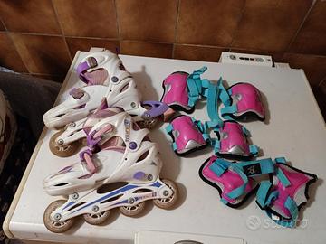 pattini a rotelle  num. 36/37più paracolpi