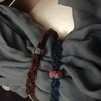 Bracciali filo intrecciato con charm vetro