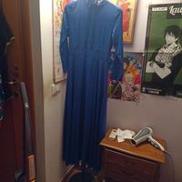 Vestito blu lungo elegante