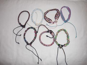 LOTTO DI NR.7 BRACCIALI NUOVI IN STOFFA