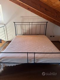 Letto matrimoniale Giusti Portos in ferro battuto