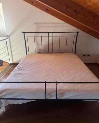 Letto matrimoniale Giusti Portos in ferro battuto