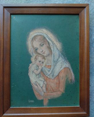 Quadro madonna con bambino - Gobbi