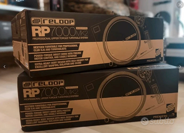 Coppia Giradischi Reloop RP7000 MK2 + decksaver