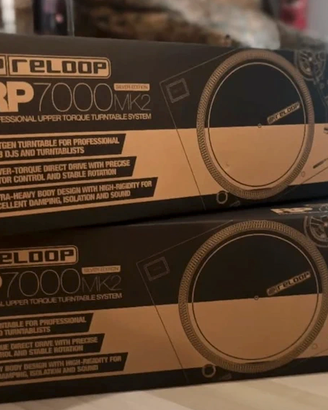 Coppia Giradischi Reloop RP7000 MK2 + decksaver