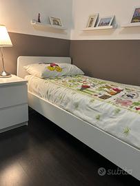Struttura letto Ikea bianco