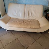 Divano in pelle bianca Poltrone e Sofà 