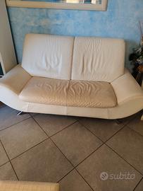 Divano in pelle bianca Poltrone e Sofà 