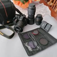 Nikon D5300 + 3 obiettivi + accessori