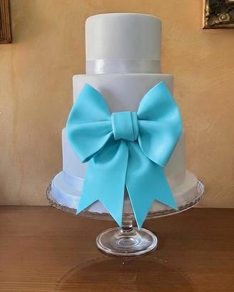 Torta scenografica con Fiocco Azzurro