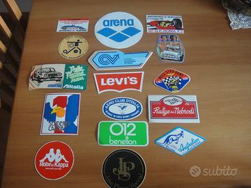 Adesivi vintage varie marche anni 70/80