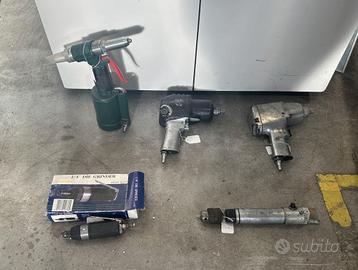 Stock di 5 utensili ad aria compressa usati