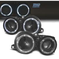 FARI OCCHI ANGEL BMW E30 82-94 FONDO NERO
