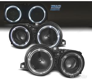 FARI OCCHI ANGEL BMW E30 82-94 FONDO NERO