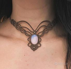 collana choker macramè 