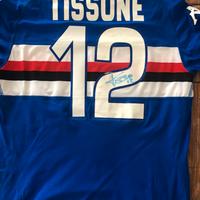 Maglia calcio Tissone autografata