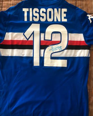 Maglia calcio Tissone autografata