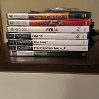 Lotto 8 videogiochi PlayStation 2 e Xbox 360