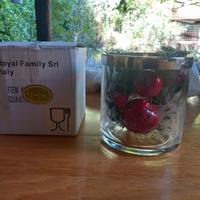 Vaso in vetro  decorato Royal Family