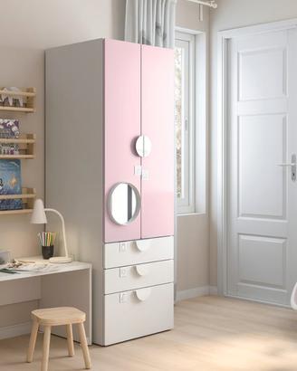 Armadio, guardaroba componibile per cameretta SMÅS