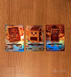3 card Skifidol Brainrot Oro ciok limited edition