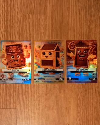 3 card Skifidol Brainrot Oro ciok limited edition