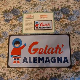 Insegna pubblicitaria Gelati Alemagna