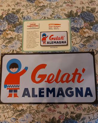 Insegna pubblicitaria Gelati Alemagna