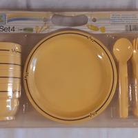 Set 4 Gio'Style mai usato stoviglie picnic camper