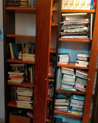 libreria in legno massello