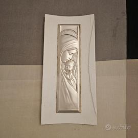 Quadro in argento - Madonna con Bambino