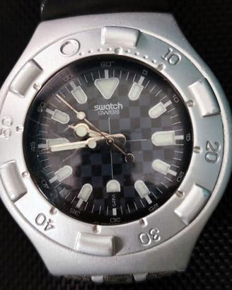 Swatch Irony Scuba 200 alluminio cint. nuovo