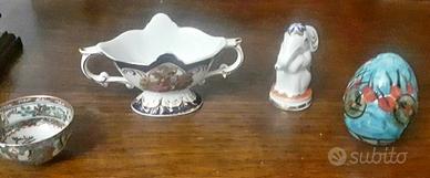 Set 4 oggetti decorativi da collezione 