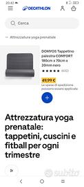 TAPPETINO  20mm YOGA ,PALESTRA,FITNESS 