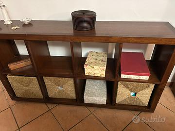 Libreria in legno teak