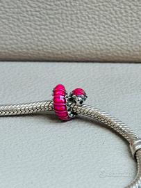 Charm Bruco argento compatibile bracciale Pandora