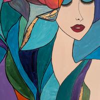 quadro con colori acrilici 