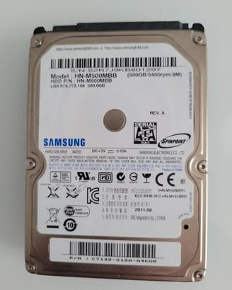 Hard Disk 500GB Samsung HN-M500MBB - SATA