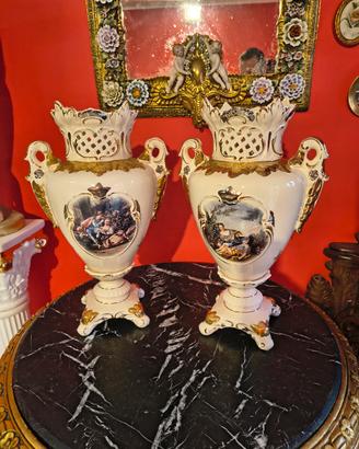 Meravigliosa coppia di vasi barocco veneziano