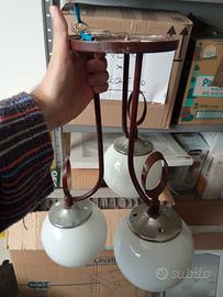 Lampadario space Age anni '70